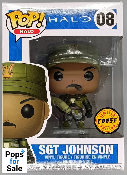 #08 Sgt Johnson (Cigar) - Chase - Halo Funko POP