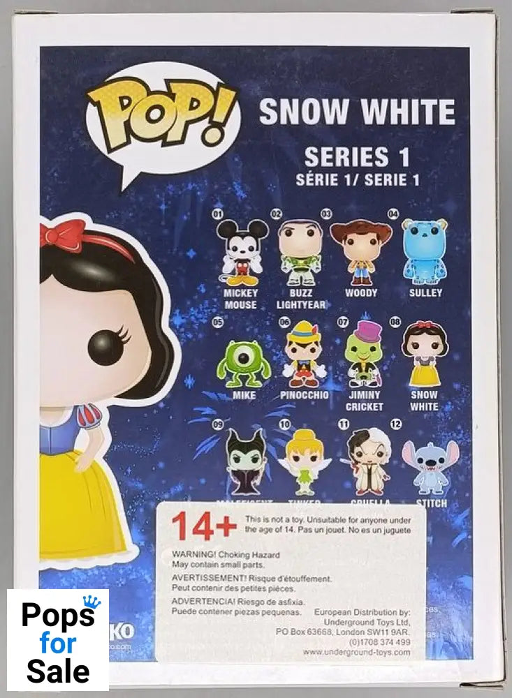 #08 Snow White - Disney Funko POP - PopsforSale.co.uk