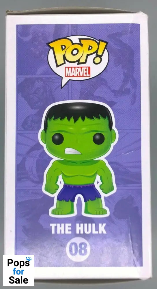 #08 The Hulk - Marvel - Box Damaged Funko POP - PopsforSale.co.uk