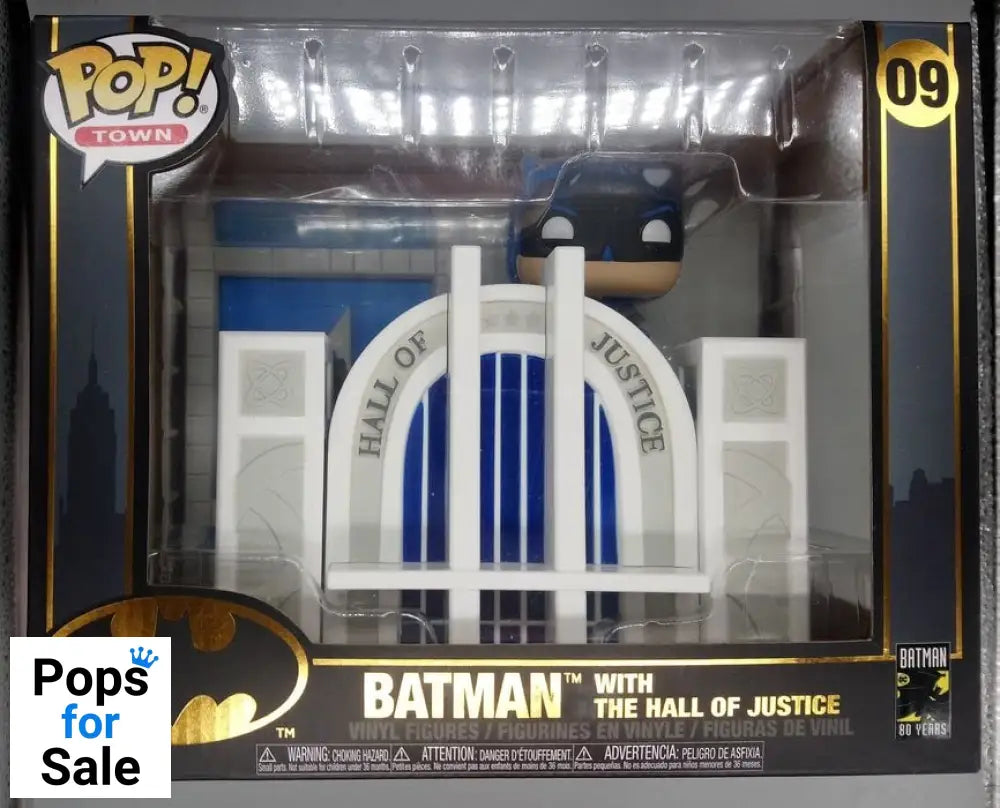 09 Batman (with The Hall of Justice) - Town - DC Funko POP - Box Damaged