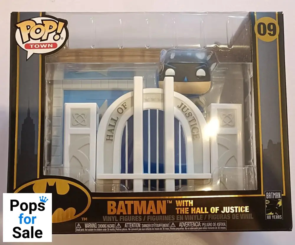 09 Batman (with The Hall of Justice) - Town - DC Funko POP - Box Damaged