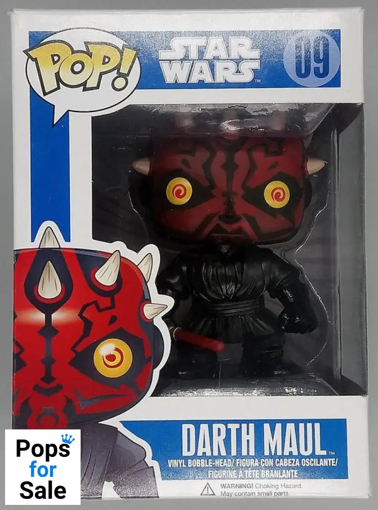 09 Darth Maul - Star Wars - Box Damaged Funko POP