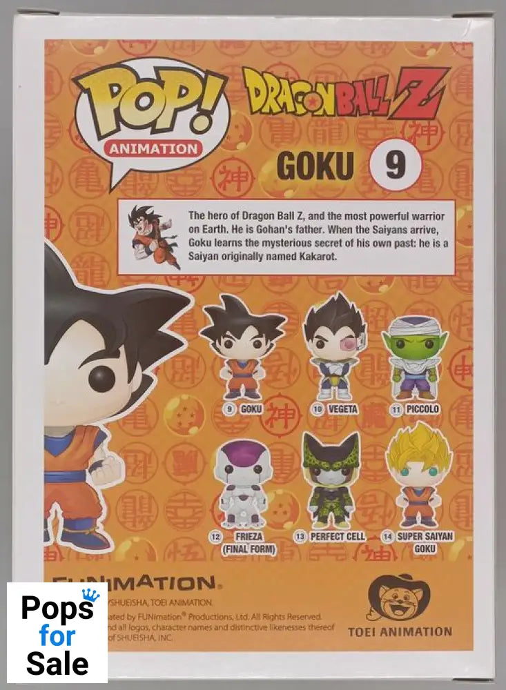 #09 Goku - Dragon Ball Z Funko POP - PopsforSale.co.uk