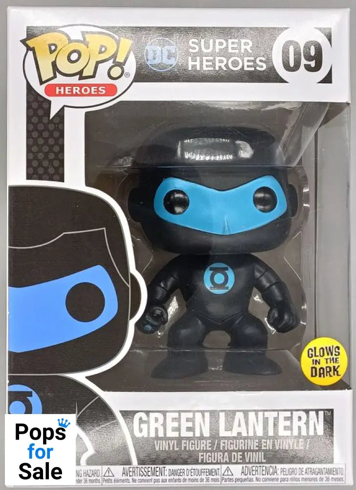 #09 Green Lantern (Silhouette) - Glow - DC Super Heroes Funko POP - PopsforSale.co.uk