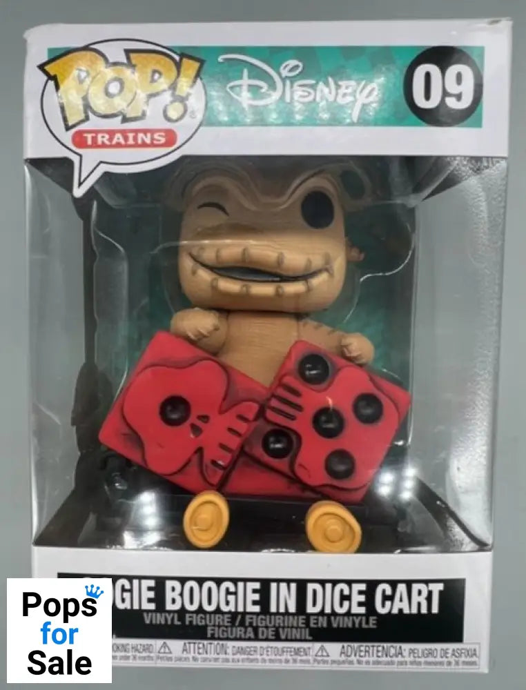 #09 Oogie Boogie in Dice Cart - Trains Disney TNBC Box Damaged Funko POP