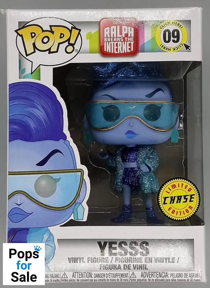 #09 Yesss Glitter Chase Edition Disney Wreck-It Ralph Box Damaged Funko POP - PopsforSale.co.uk