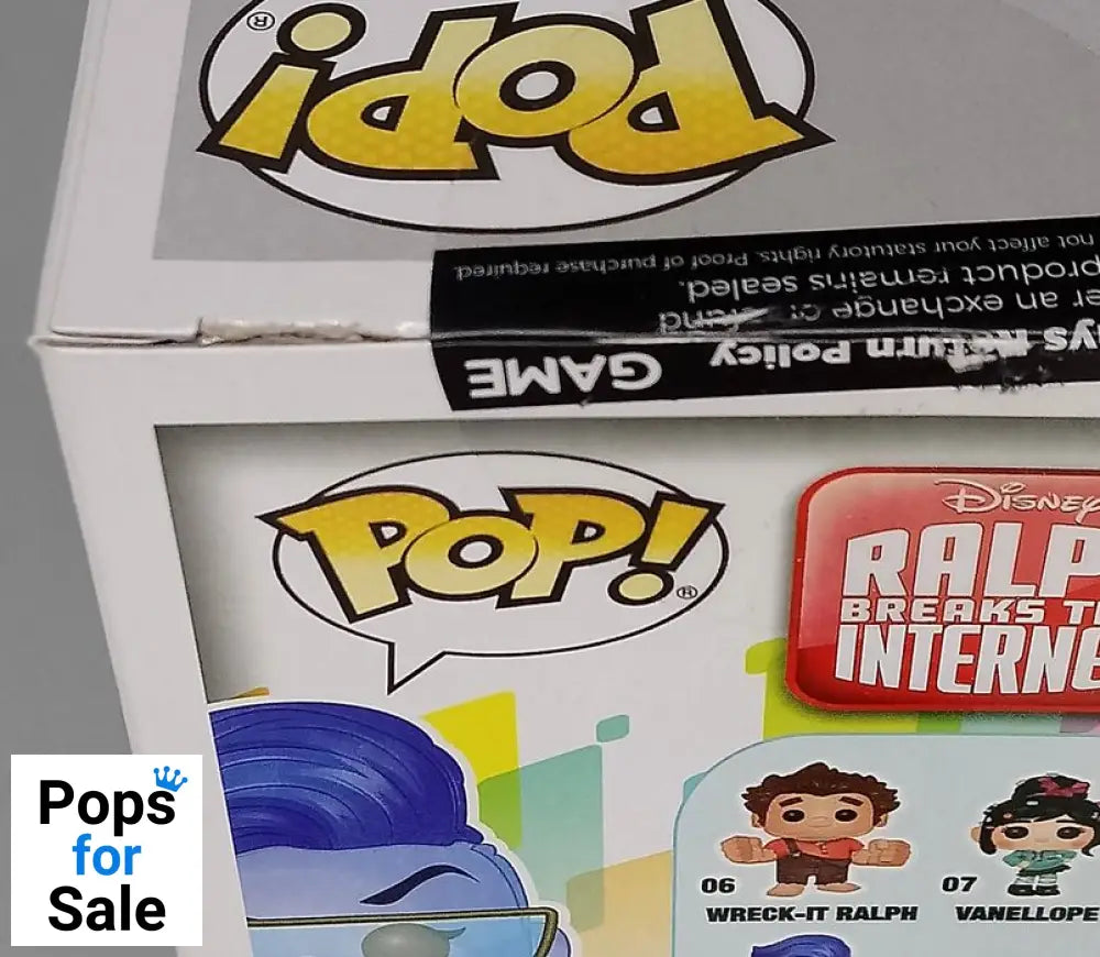 #09 Yesss Glitter Chase Edition Disney Wreck-It Ralph Box Damaged Funko POP