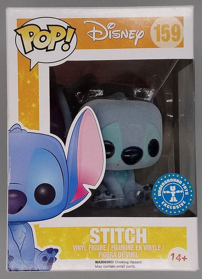 #159 Stitch (Seated) Flocked Disney Lilo & Stitch Box Damaged Funko POP