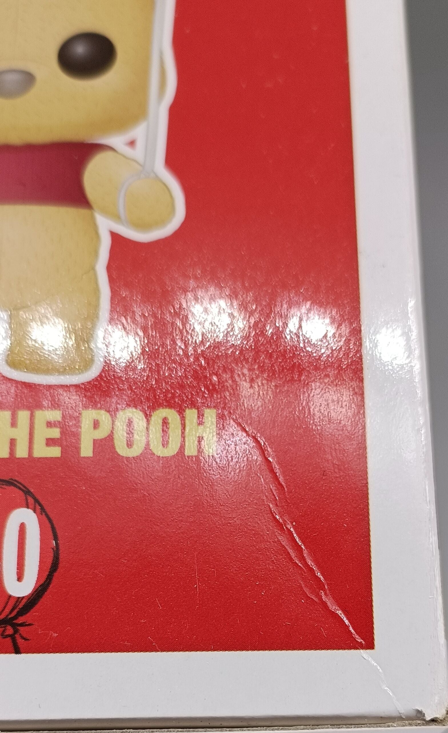 440 Winnie the Pooh (w/ Balloon) - Flocked - Disney - Funko POP - Box Damaged