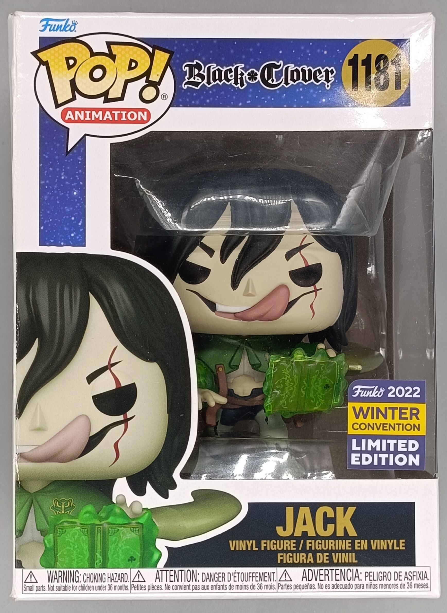1181 Jack (Ripper) - Black Clover - 2022 Con - Funko POP - Box Damaged