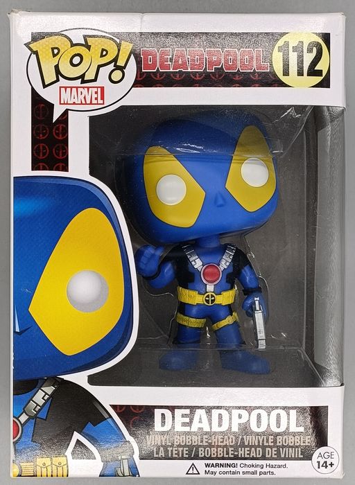 #112 Deadpool (Thumb Up- X-Men Blue) - Marvel Box Damaged Funko POP