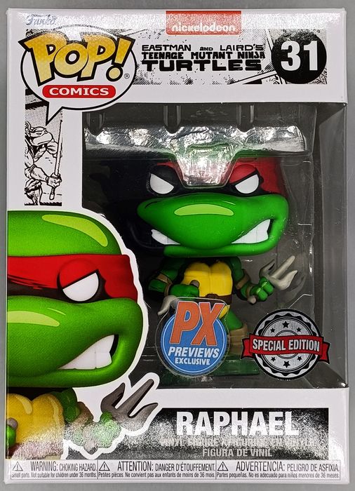 31 Raphael - TMNT Teenage Mutant Ninja Turtles Funko POP - Box Damaged