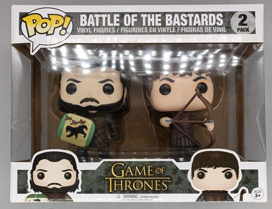 [2 Pack] Battle of the Bastards - Game of Thrones Funko POP - Box Damaged