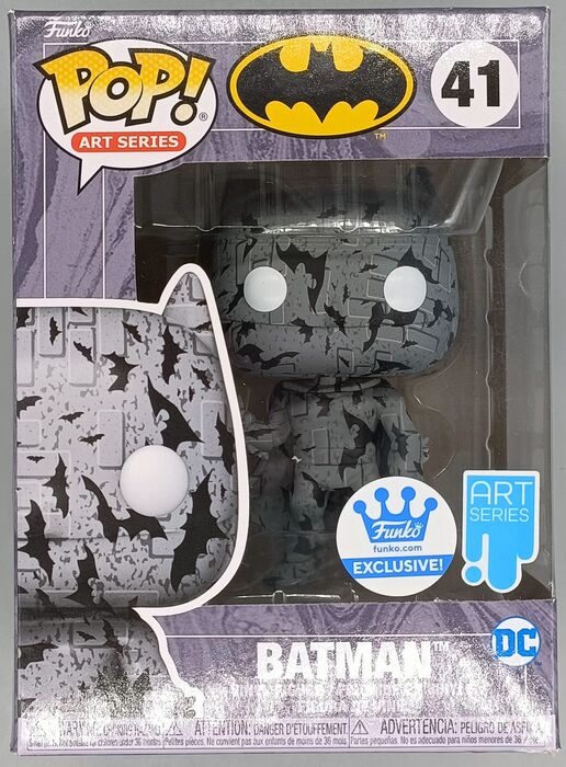 #41 Batman (Gray) - Art Series - DC - Box Damaged Funko POP