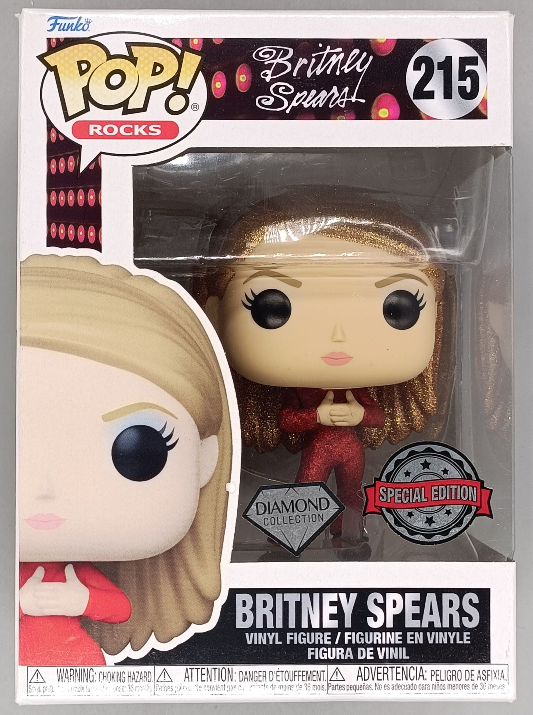 215 Britney Spears (Oops!...I Did It Again) Diamond - Funko POP - Box Damaged
