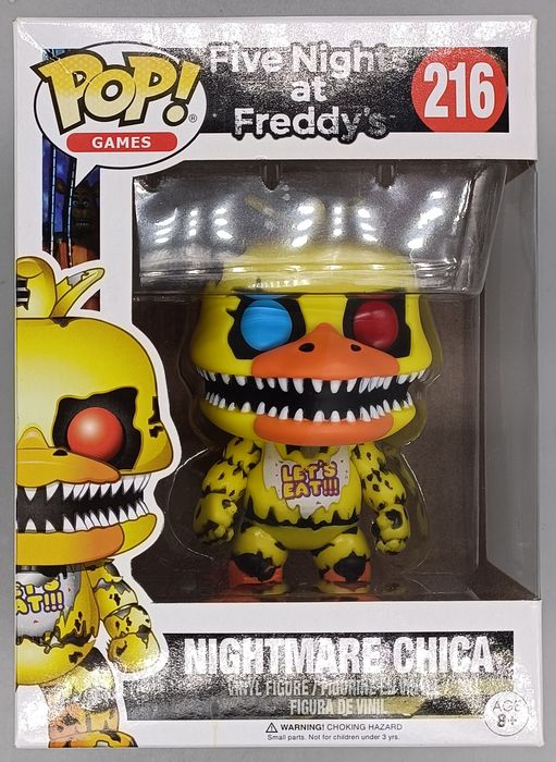 216 Nightmare Chica - Five Nights at Freddys FNAF - Box Damaged Funko POP