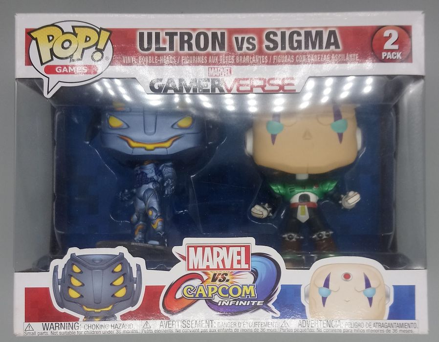 [2 Pack] Ultron vs Sigma - Marvel vs Capcom - Box Damaged Funko POP