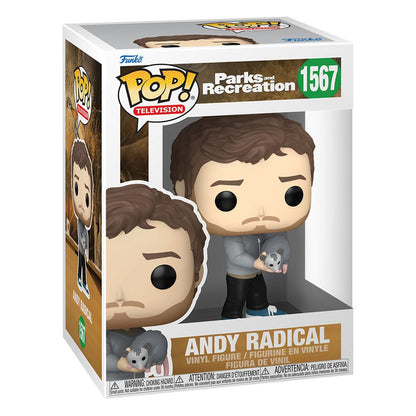 1567 Andy Radical - Parks and Recreation 15th Anniversary New Funko POP