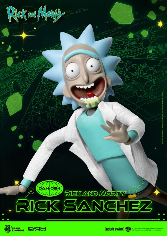 Rick and Morty Dynamic 8ction Heroes Action Figure 1/9 Rick Sanchez 23 cm - [NEW]