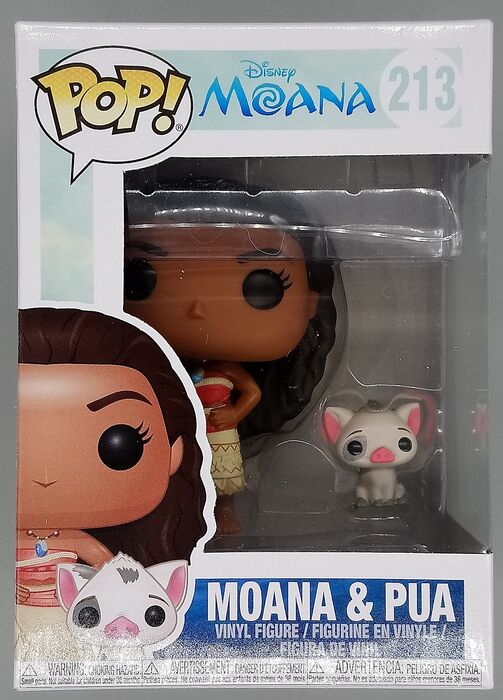 213 Moana & Pua - Disney Moana - New Funko POP in Protector