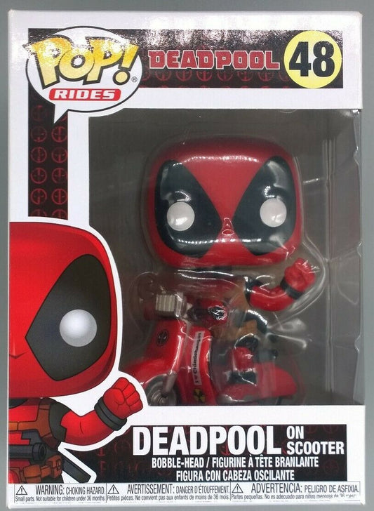 #48 Deadpool (on Scooter) - Rides - Marvel Deadpool Funko POP