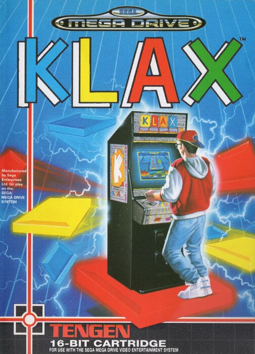 Klax for Sega Mega Drive (MD) - [No Manual]