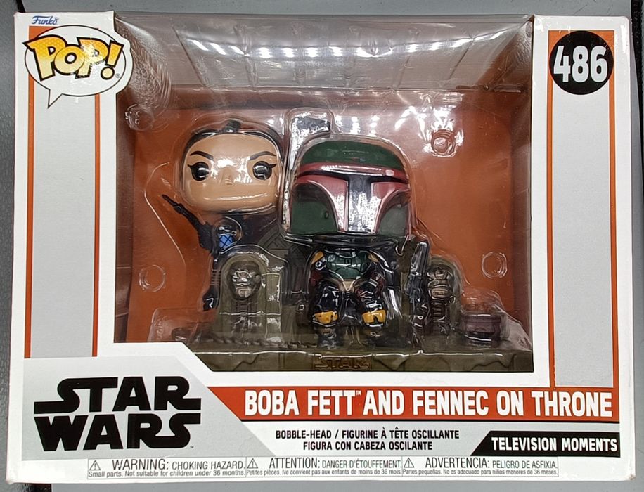 486 Boba Fett and Fennec on Throne TV Moment Star Wars - Box Damaged Funko POP