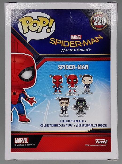 #220 SpiderMan Homecoming Marvel Collector Corps - Box Damaged Funko POP