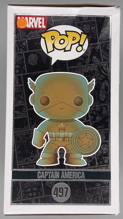 #497 Captain America (Patina) - Marvel 80 Years - Box Damaged Funko POP