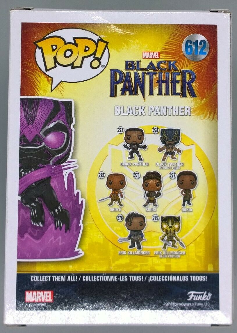 #612 Black Panther (Leaping) Glow - Marvel Collector Corps Funko POP