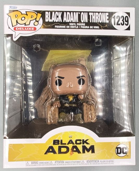 1239 Black Adam on Throne - Deluxe Movies Black Adam Funko POP - Box Damaged