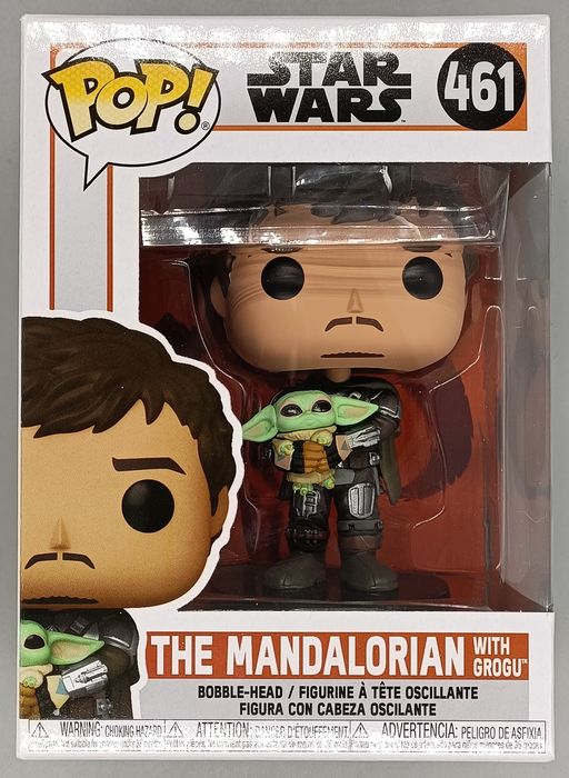 #461 The Mandalorian (with Grogu) Star Wars The Manda Box Damaged Funko POP