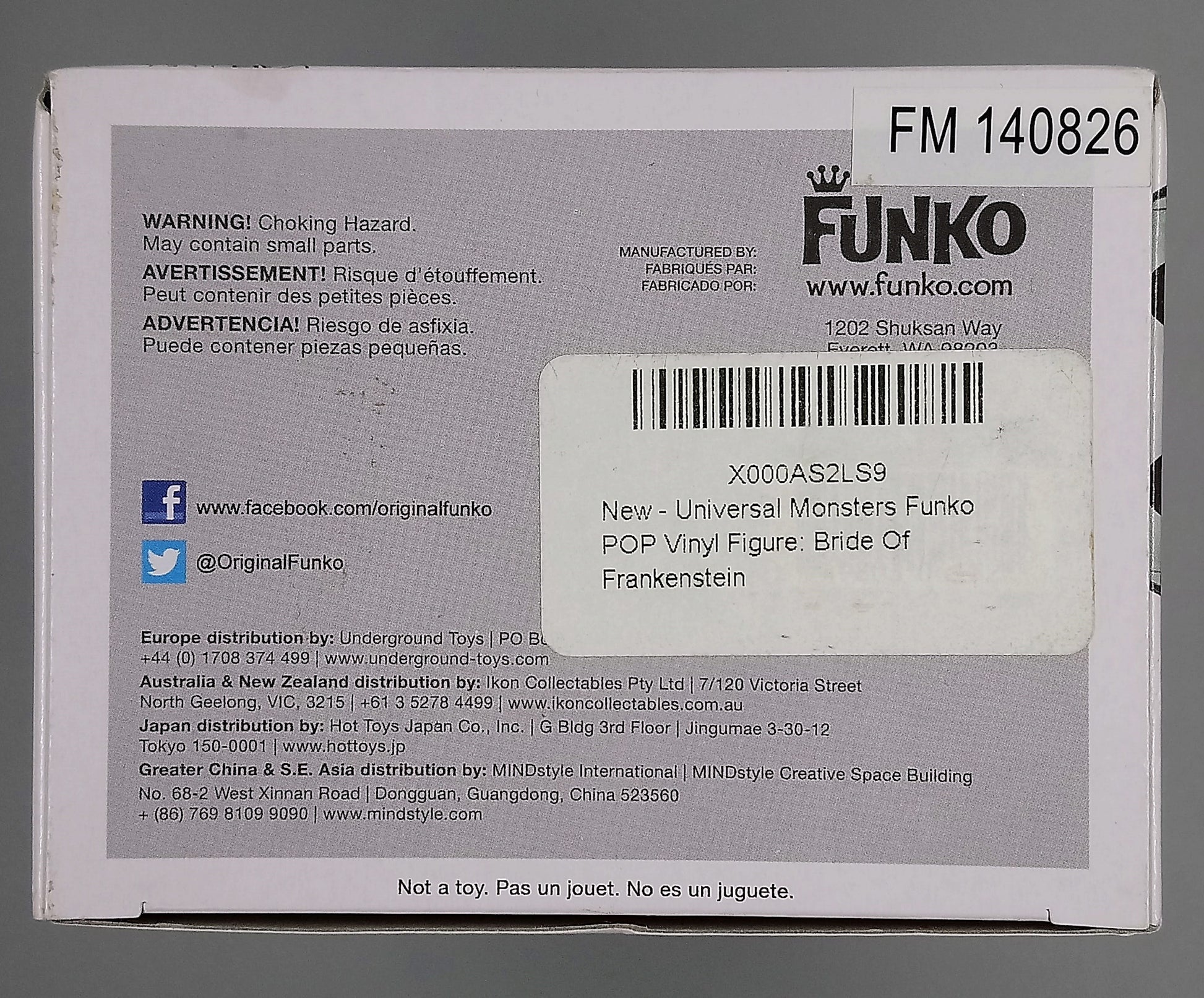 113 The Bride of Frankenstein - Universal Monsters - Horror - Box Damaged Funko POP