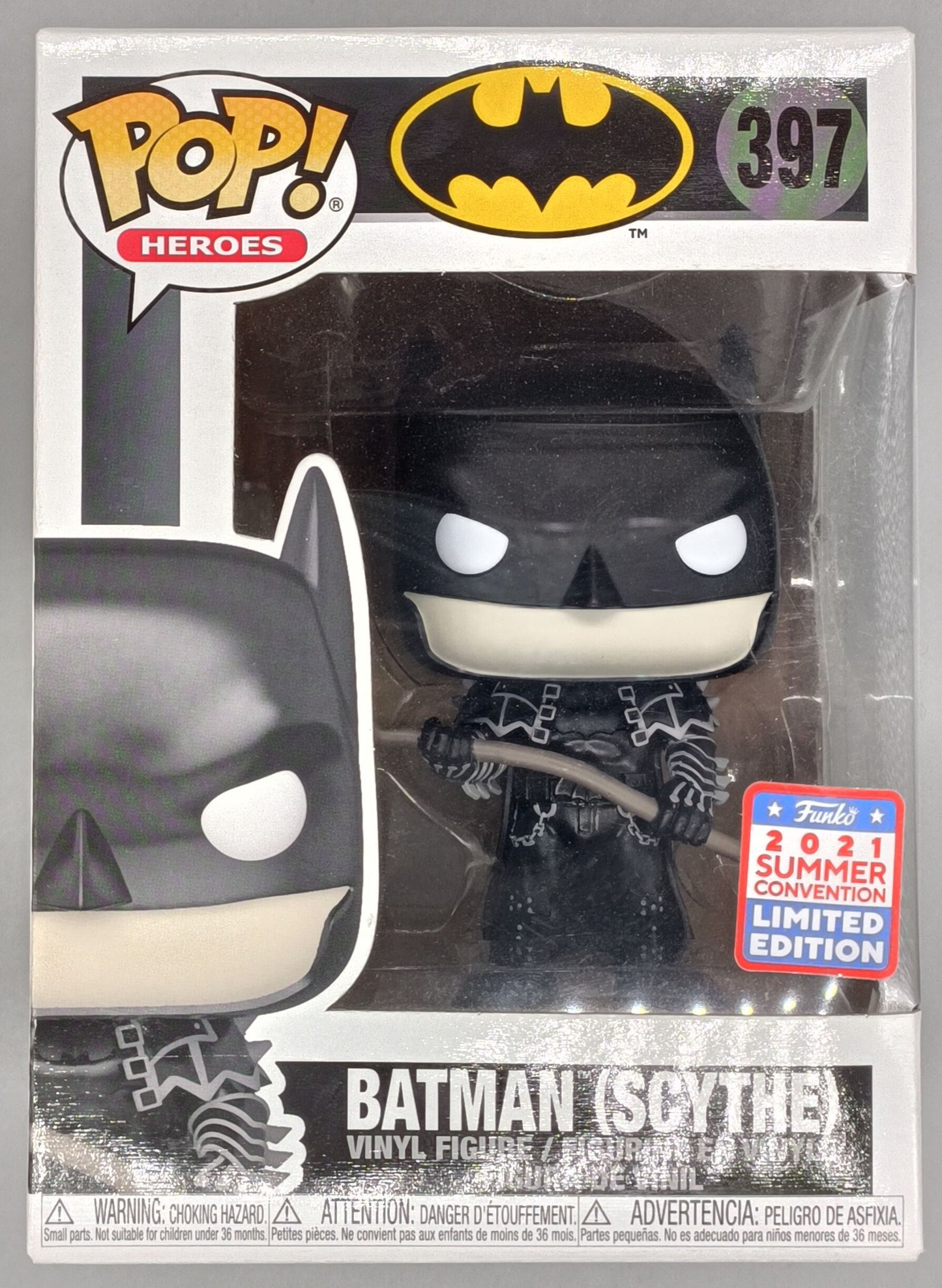 397 Batman (Scythe) - DC - 2021 Con Funko POP - Box Damaged