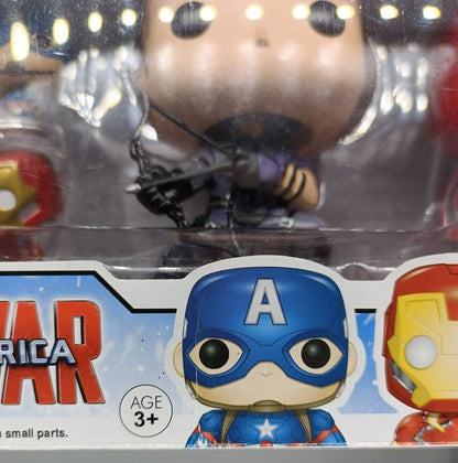 [4 Pack] Captain America / Iron Man / Hawkeye / Spide Box Damaged Funko POP