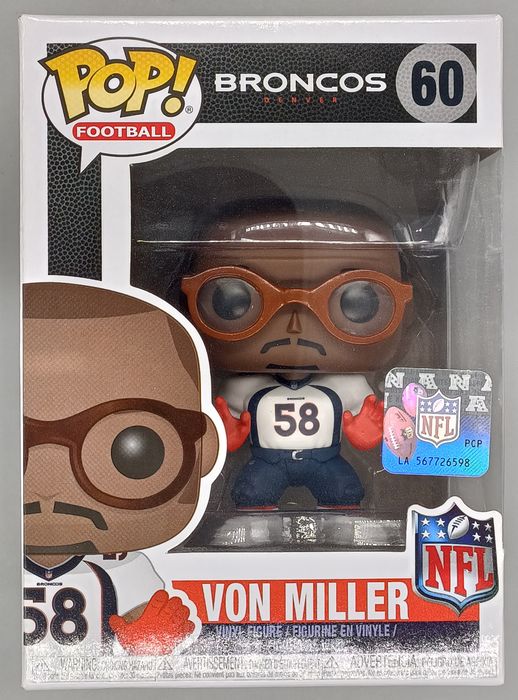 #60 Von Miller (White) - NFL Denver Broncos Funko POP