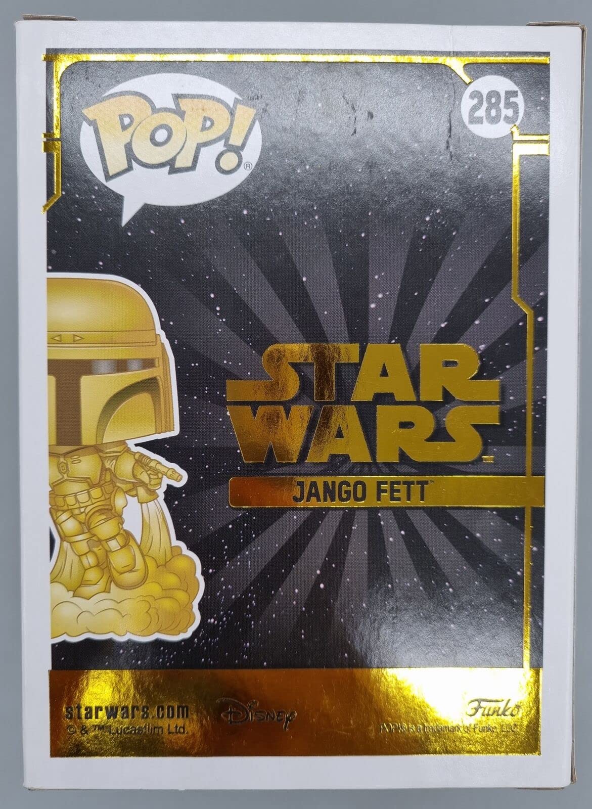 285 Jango Fett (Pre Flight Gold) - Star Wars - Funko POP - Box Damaged
