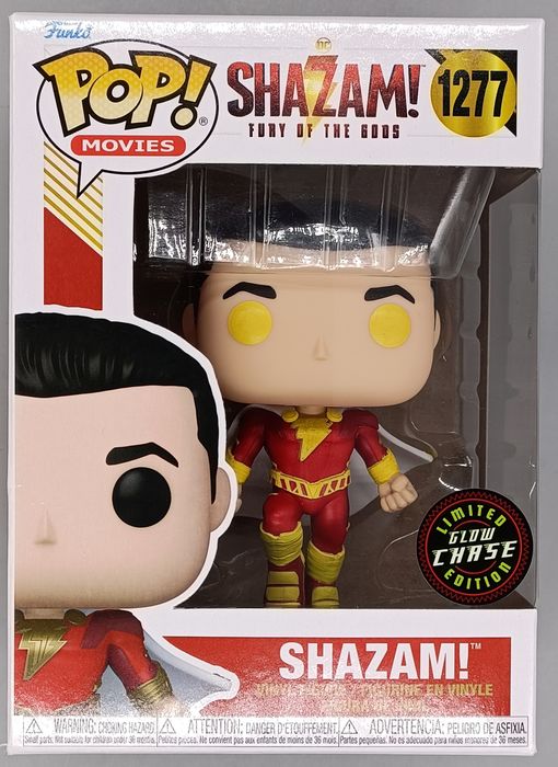 #1277 Shazam! Glow Chase - DC Shazam Fury of the Gods Box Damaged Funko POP