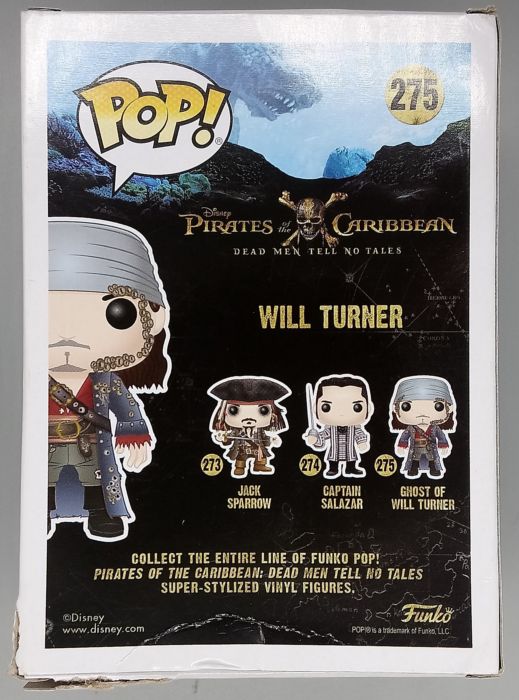 #275 Ghost of Will Turner - Disney Pirates - Box Damaged Funko POP