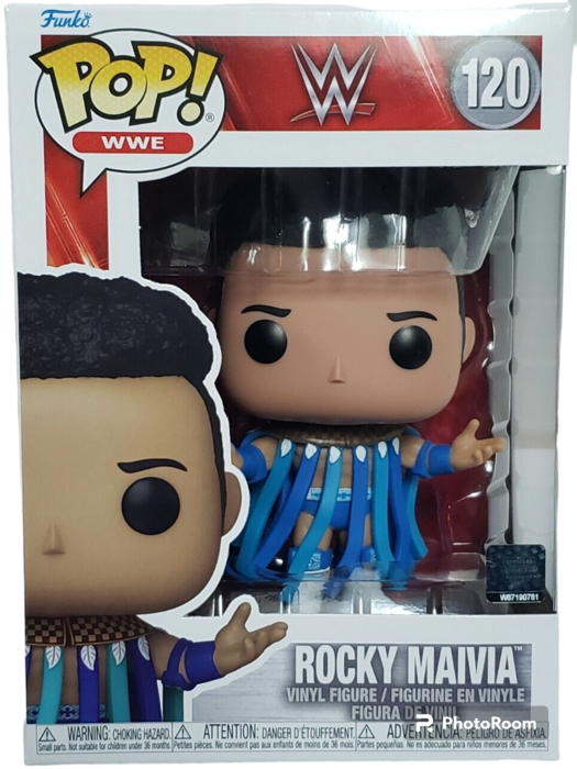 120 Rocky Maivia - WWE - New Funko POP with Protector