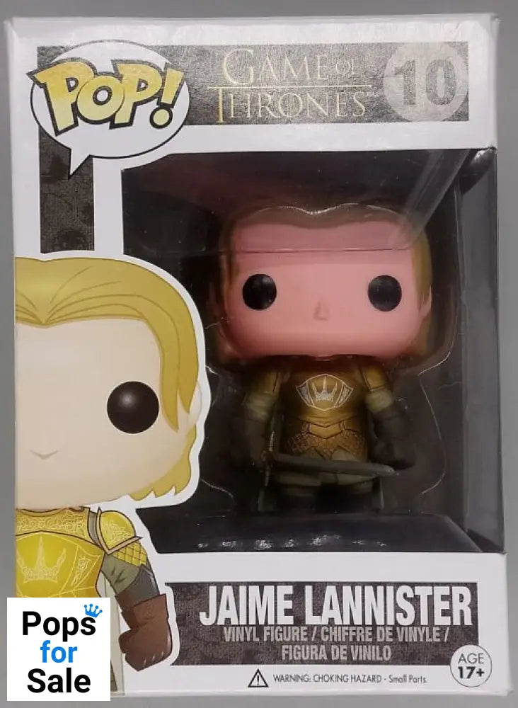 #10 Jaime Lannister - Game of Thrones - Box Damaged Funko POP - PopsforSale.co.uk