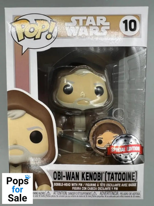 10 Obi-Wan Kenobi (Tatooine) - Star Wars - Box Damaged Funko POP