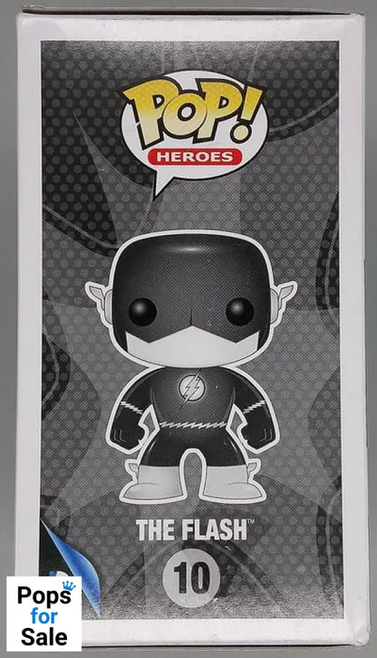 #10 The Flash - B&W - DC Super Heroes - Box Damaged Funko POP - PopsforSale.co.uk