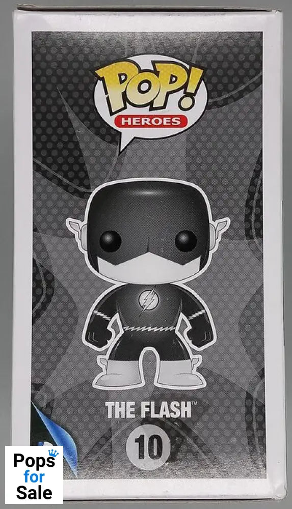 #10 The Flash - B&W - DC Super Heroes - Box Damaged Funko POP