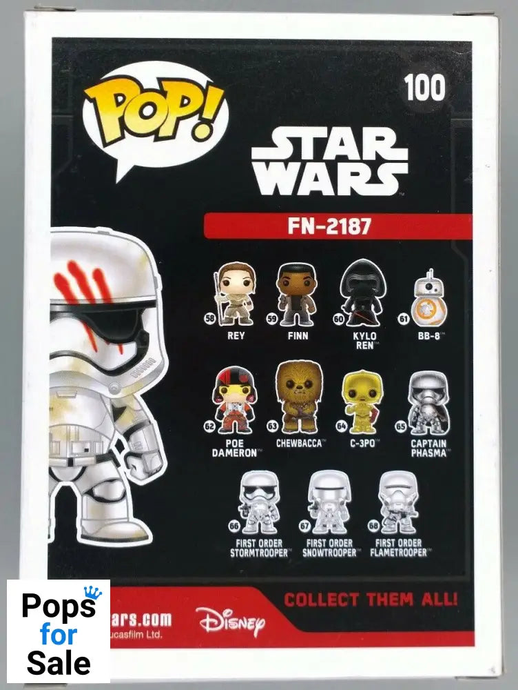 #100 FN-2187 - Star Wars The Force Awakens Funko POP - PopsforSale.co.uk