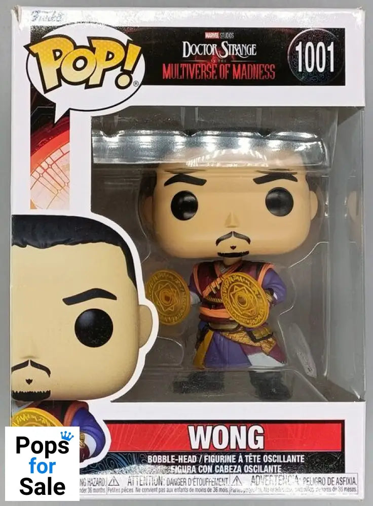 1001 Wong - Marvel Doctor Strange 2 Multiverse of Madness Funko POP - Box Damaged