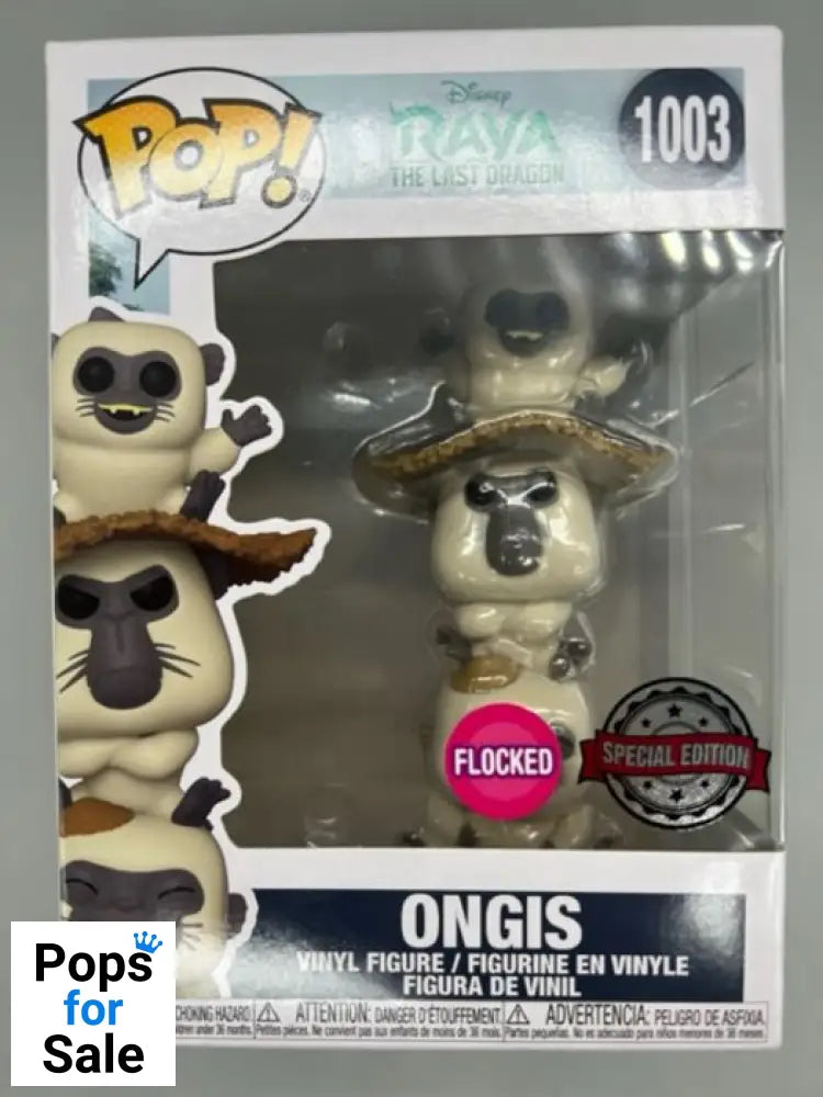 #1003 Ongis - Flocked - Disney Raya The Last Dragon Box Damaged Funko POP