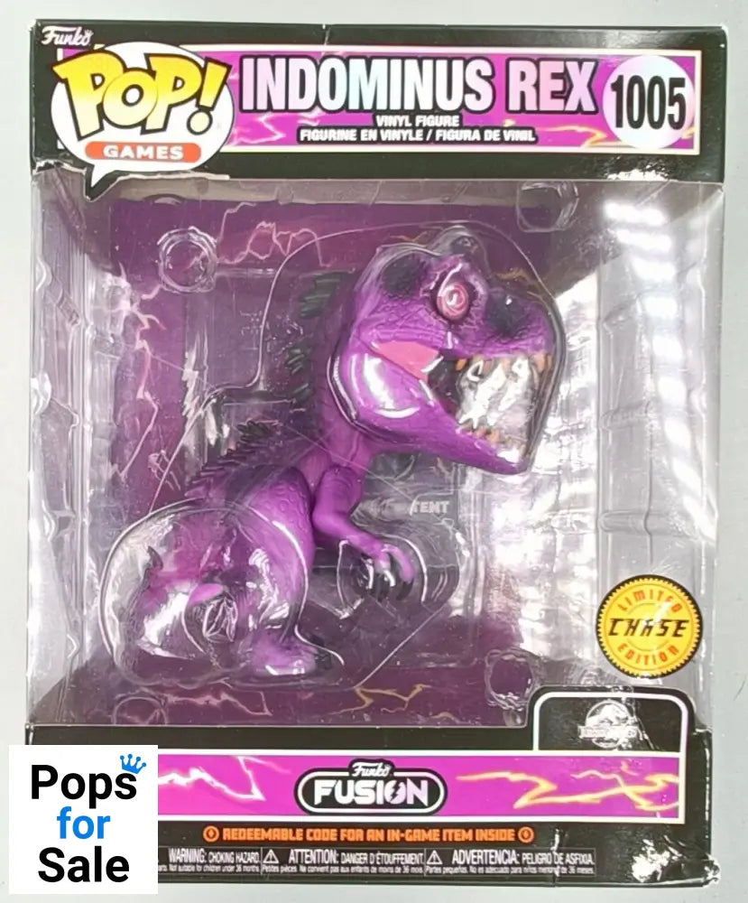 1005 Indominus Rex - Chase - 6 Inch - Funko Fusion - Jurassic Park - Box Damaged Funko POP