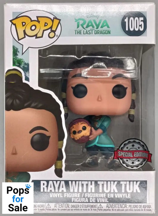 #1005 Raya with Tuk Tuk - Disney Raya and The Last Dr Box Damaged Funko POP - PopsforSale.co.uk