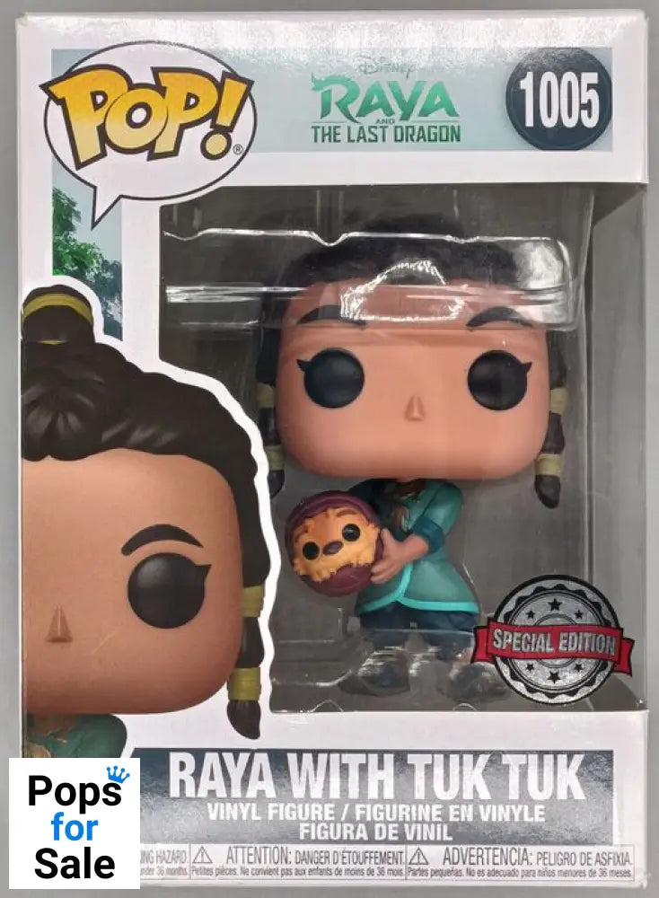 #1005 Raya with Tuk Tuk - Disney Raya and The Last Dr Box Damaged Funko POP